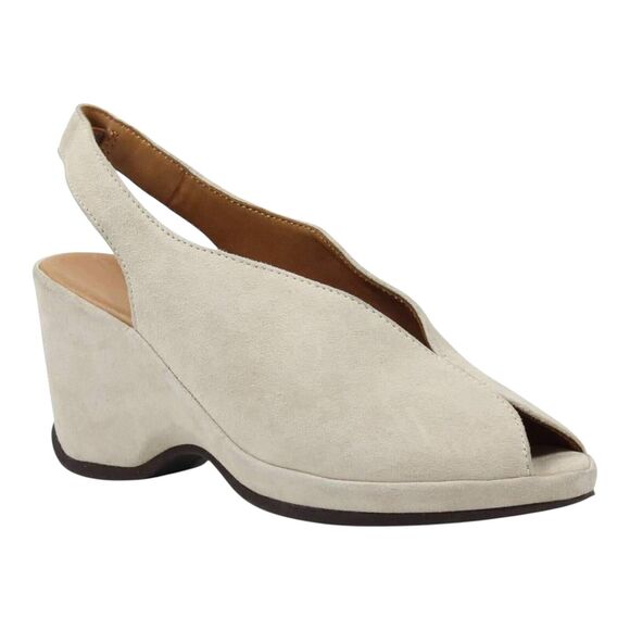 L'Amour Des Pieds Leather Sandals - Odetta Beige Suede‎ Women's Size 9.5 Soft - Picture 1 of 10